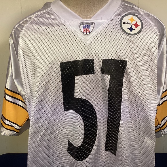 Reebok Pittsburgh Steelers James Farriior Jersey mens size large - Picture 4 of 10